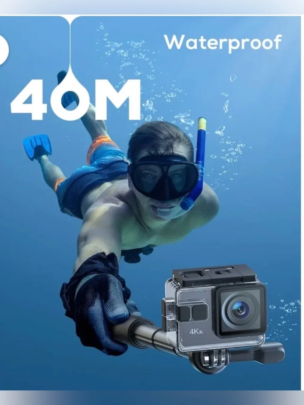 4K Ultra HD 60FPS Native Action Camera - New in original box unopened